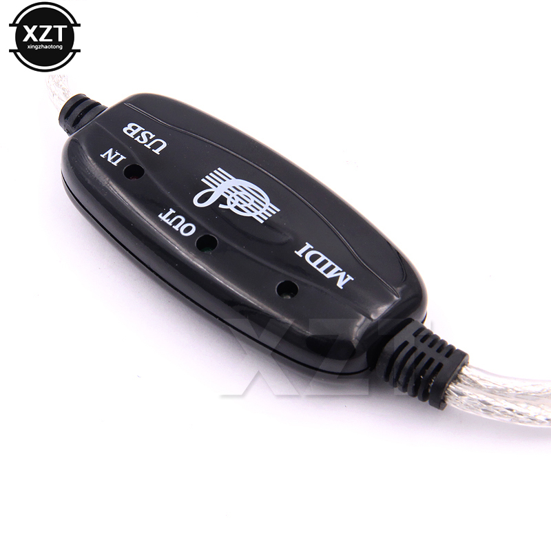 Kabel midi robić konwertera USB w-na zewnątrz profesjonalny interfejs midi audio muzyka na klawiaturę PC na fortepian elektryczny adapter bębna