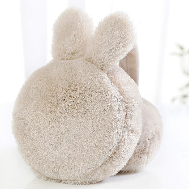 Winter Plush Ear Muffs Foldable Cartoon Women Warm Earmuffs Ear Warmer KNG88