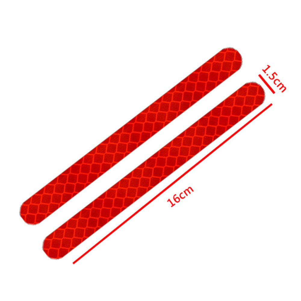 2Pcs Car Reflector Rearview Mirror Reflective Sticker Truck Vehicle Strip Tape Waterproof DIY Car Exterior Styling Accessories