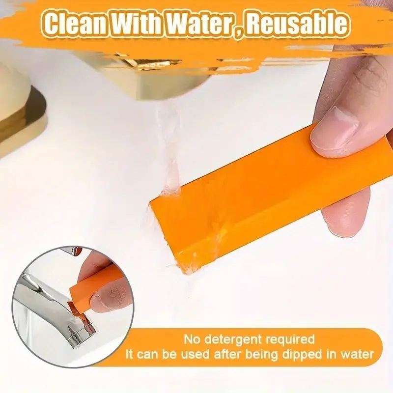 "Efficient Limescale Eraser, Stainless Steel Rust Remover for Kitchen Faucets, Cleaning Rubber for Household Scale Stain Tool"