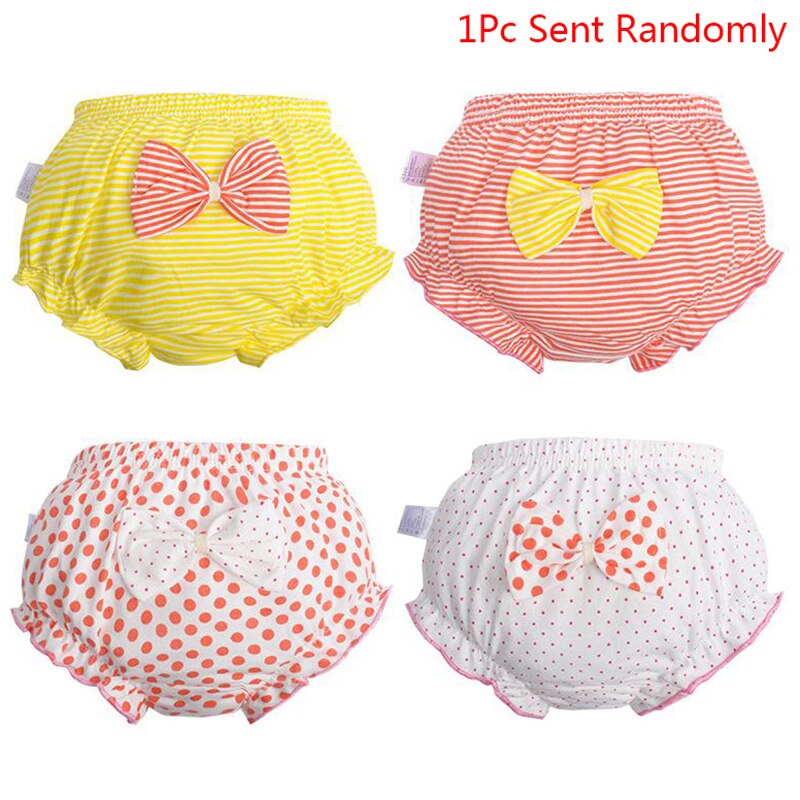 1Pc Bow Baby Cotton Underwear Panties Girls Cute Underpants Shorts Summer Shorts 0-7 Years Old Girl Children: 100