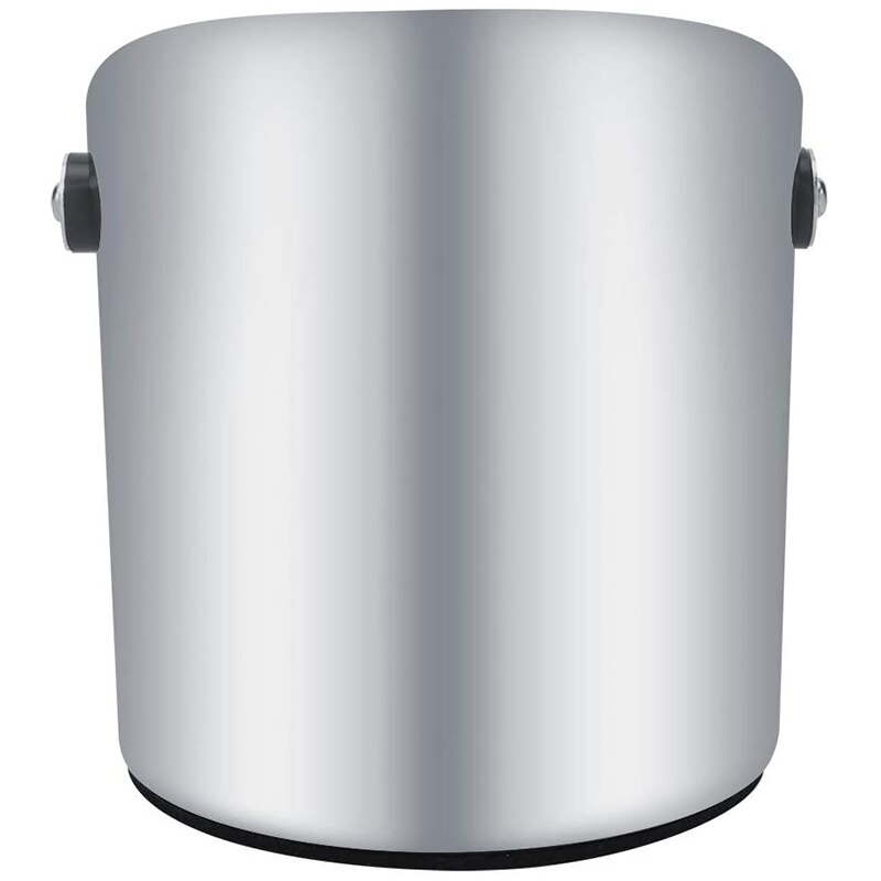 1L Stainless Steel Coffee Knock Box Anti Slip Coffee Grind Dump Bin Waste Bin with Detachable Knock Bar for Barista