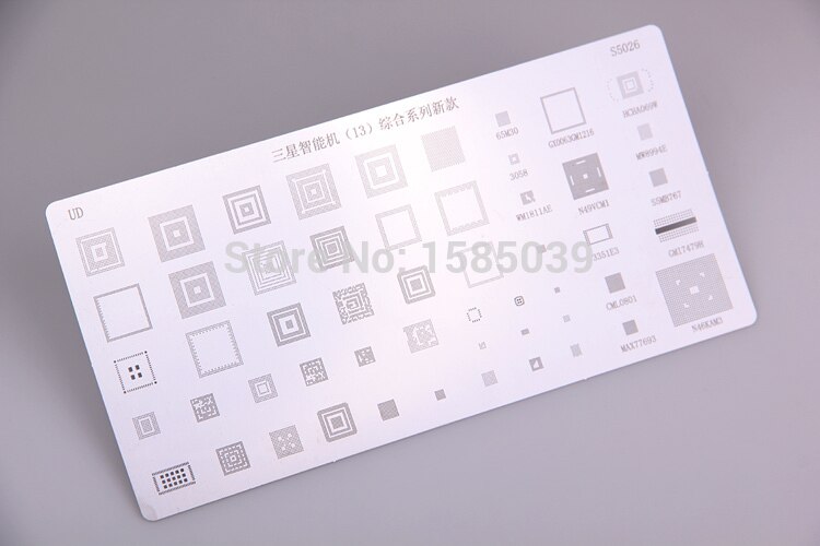 3 stks universele BGA Stencils voor Samsung HTC Huawei Android MTK Direct Verwarmd BGA Reballing Stencils Kit