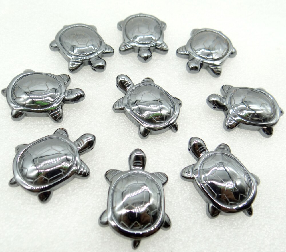 Natürliche Stein Titan Hämatit schildkröte anhänger perlen Edelstein für diy schmuck machen halskette Für Frauen Männer 1 stücke: NO.13