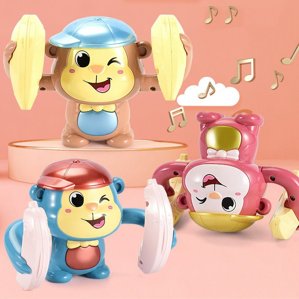 Kids Electric Monkey Toy Walking Singing Musical Light Monkey Sound Control Induction Toy Funny Electronic Pets for