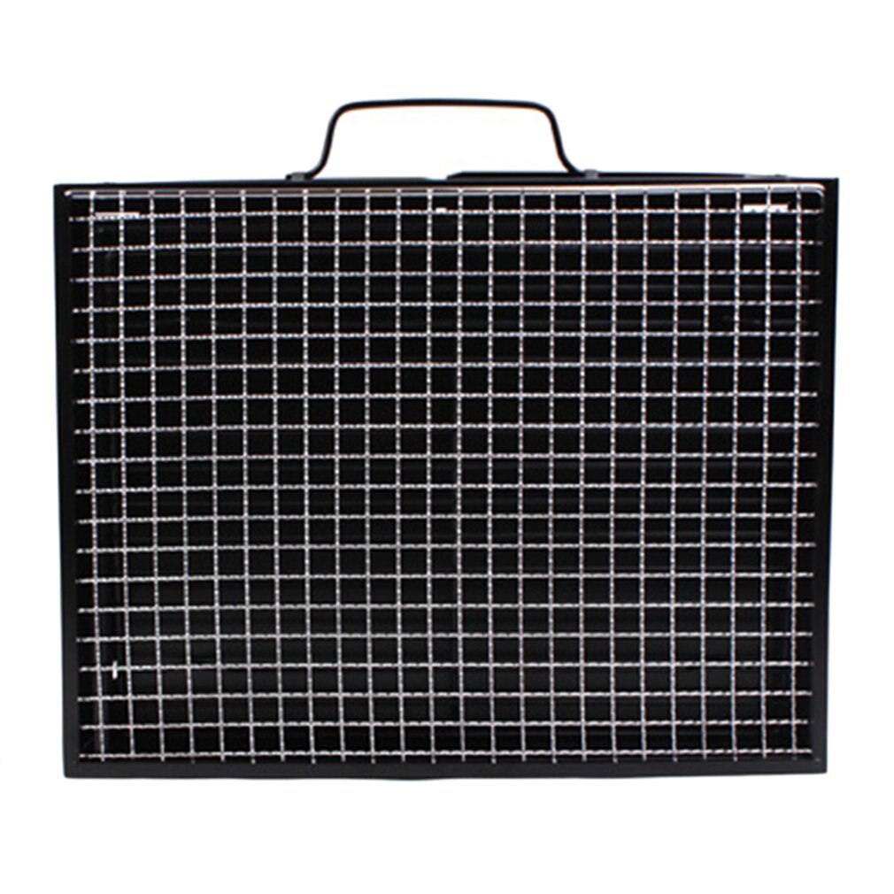 Parrilla de barbacoa portátil ultraligera de acero inoxidable plegable y de fácil almacenamiento para Camping y fogata