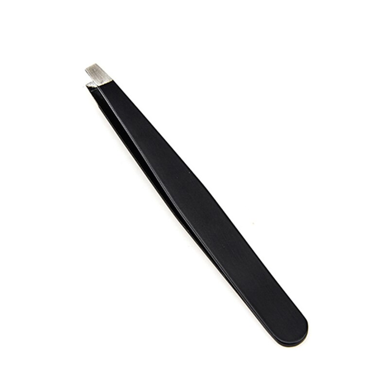 Eyebrow Tweezers Stainless Steel Face Hair Removal Eye Brow Trimmer Eyelash Clip Cosmetic Beauty Makeup Tools Shaving Tweezers: SILVER-2