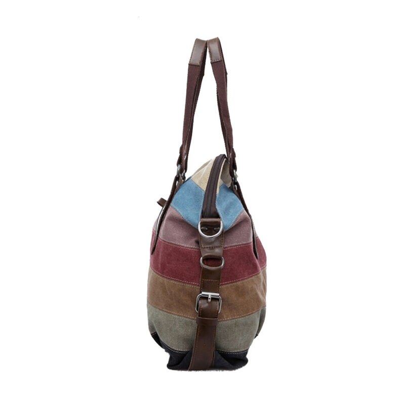 Dame skuldertasker taske crossbody tote håndtaske pung messenger lærred stor