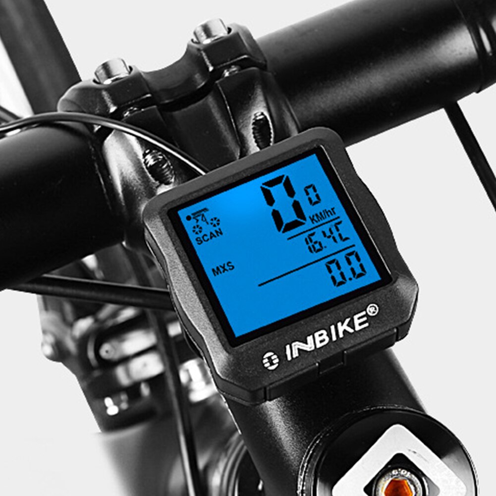 Mtb cykelcomputer speedometer lysende mountain road cykel lcd kablet kilometertæller realtidshastighed cykeludstyr