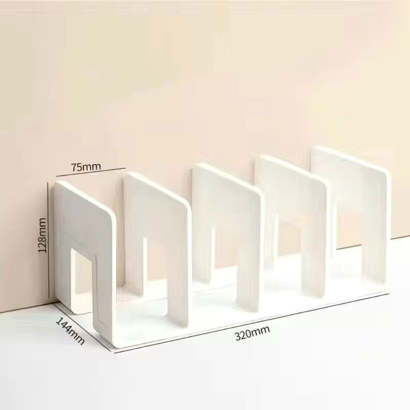 Doorzichtige plastic portemonnee handtas organisator 4-delige tas kast plankverdeler portemonnee displaystandaard handtas opslag organisator houder: Light Grey