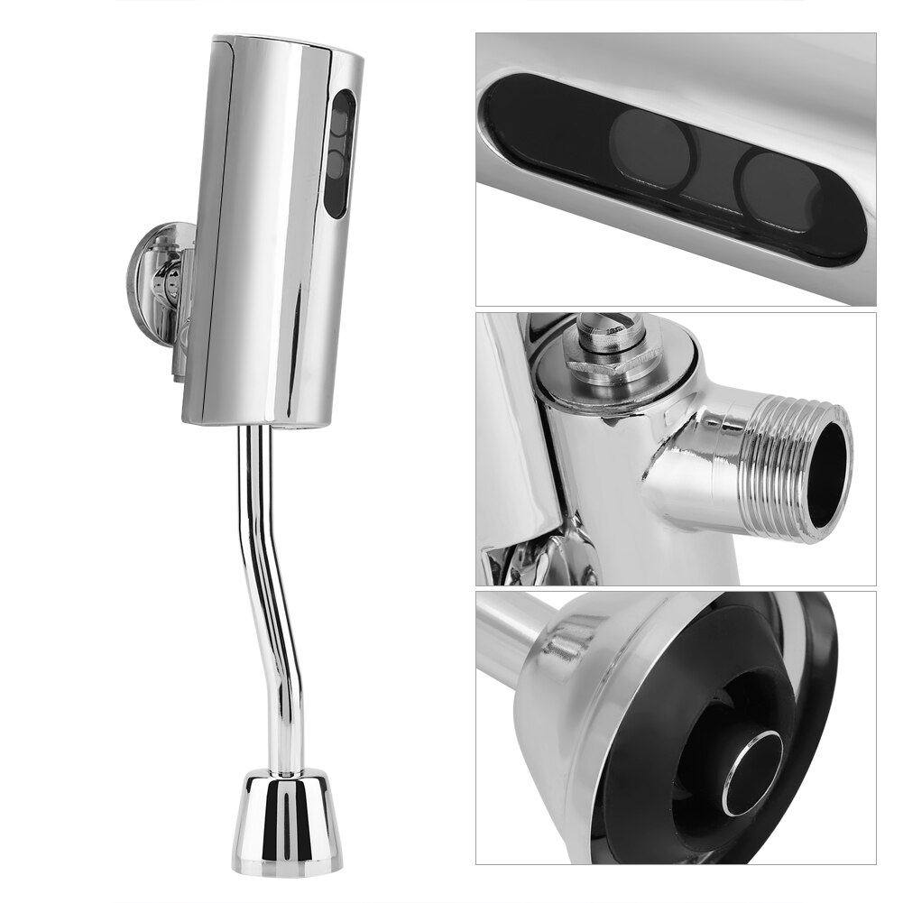 Urinal ventil badrum toalett väggmonterad automatisk sensor intelligent deodorisering beröringsfri urinal spolventil ca . 740g