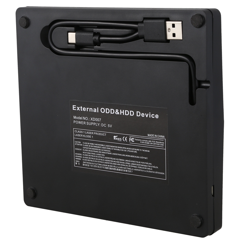 Externe dvd cd-speler usb 3.0- brander dvd-cd externe ultra-draagbare cd dvd + rw rw-speler