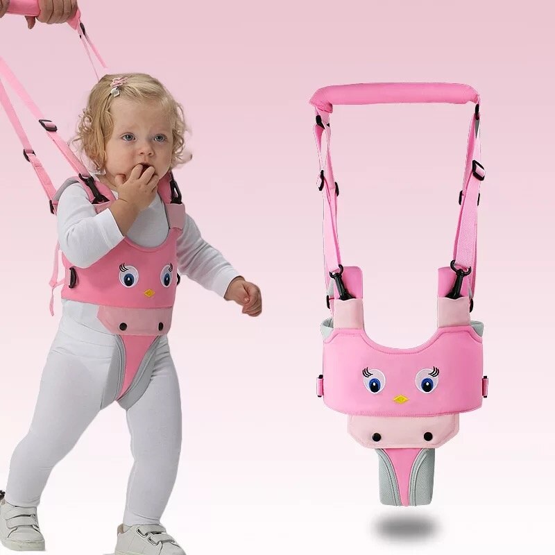 Loopstoeltje Voor Kinderen Leren Lopen Baby Harnas Rugzak Rein Wandelaars Voor Peuters Kind Harnas Geschikt Voor 6-24 Maanden: C  pink chick