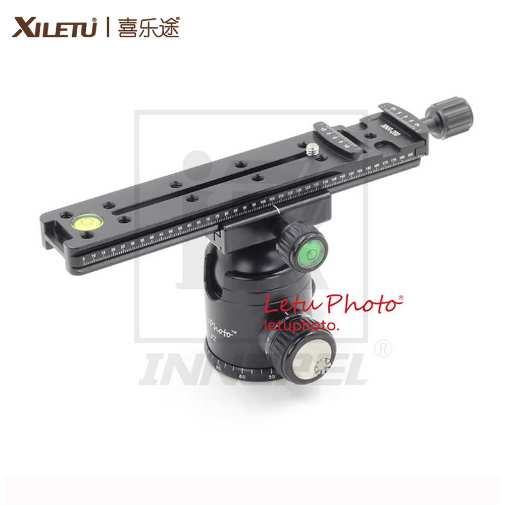 XILETU NNR-200 Multifunctional long clamping plate 200mm Nodal Slide Tripod Rail Quick Release Plate Photography Accessories