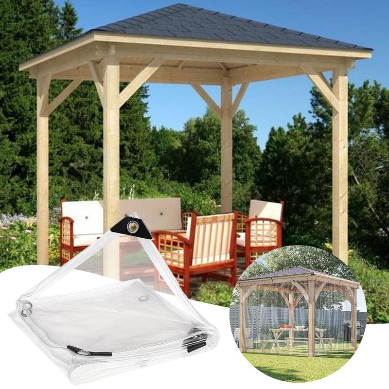 Transparenter Planen balkon wasserdicht transparent wasserdicht Stoff Zaun Mesh Garten saftige Pflanzen abdeckung Stoff