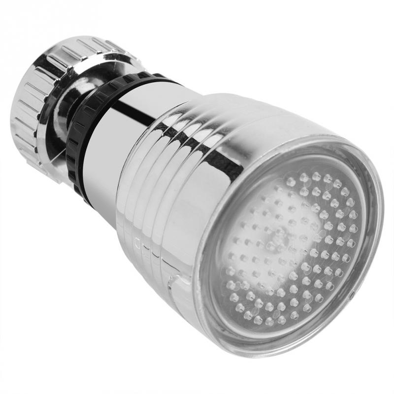 Kraan Sproeier w/LED light 360 Graden Swivel 3 Kleuren Temperatuur Gecontroleerde LED Aanrecht Kraan Spray Hoofd sproeier