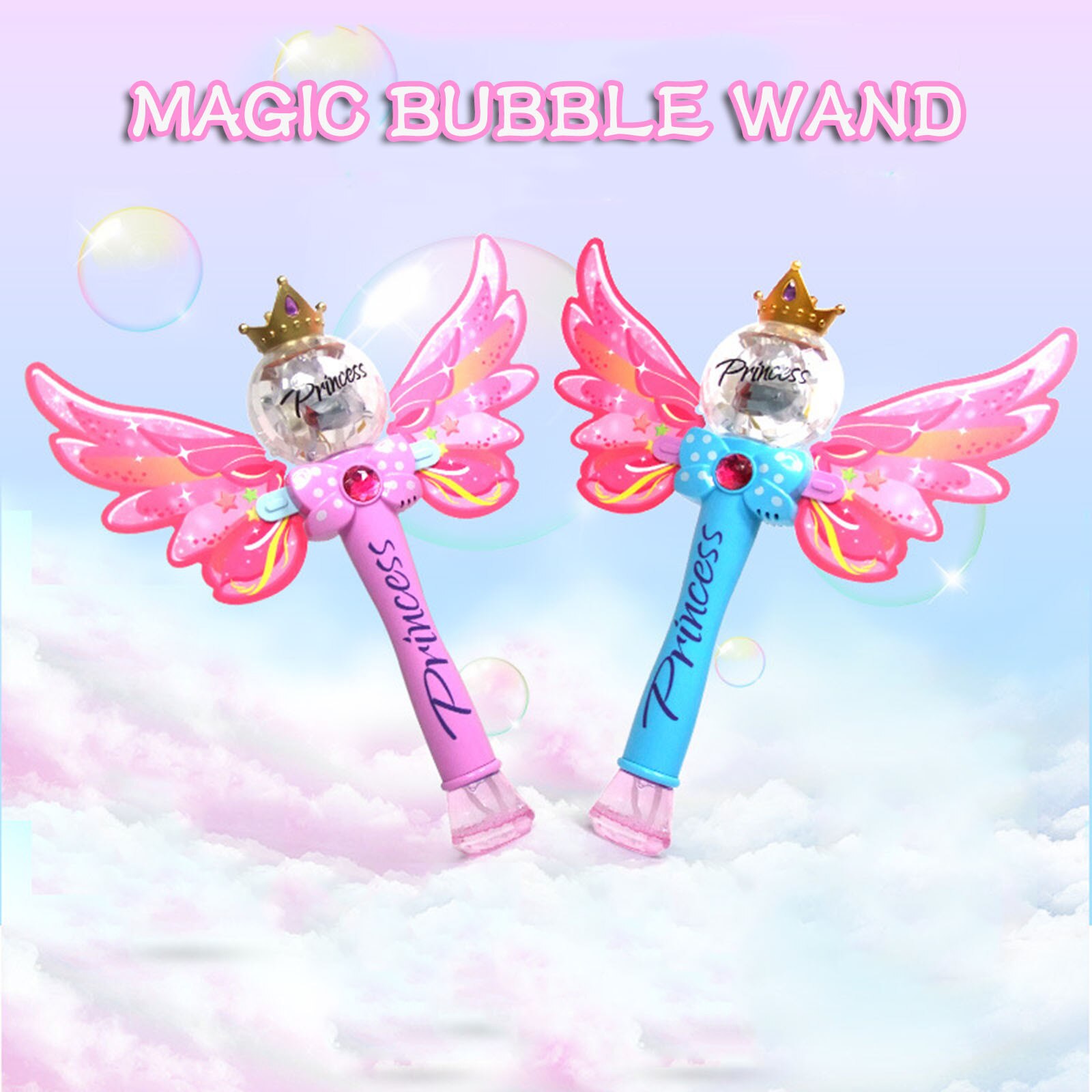 Kinderen Vlinder Fairy Magic Bubble Wand Automatische Bubble Machine Verjaardag Wedding Party Blazen Bubble Speelgoed 100Ml