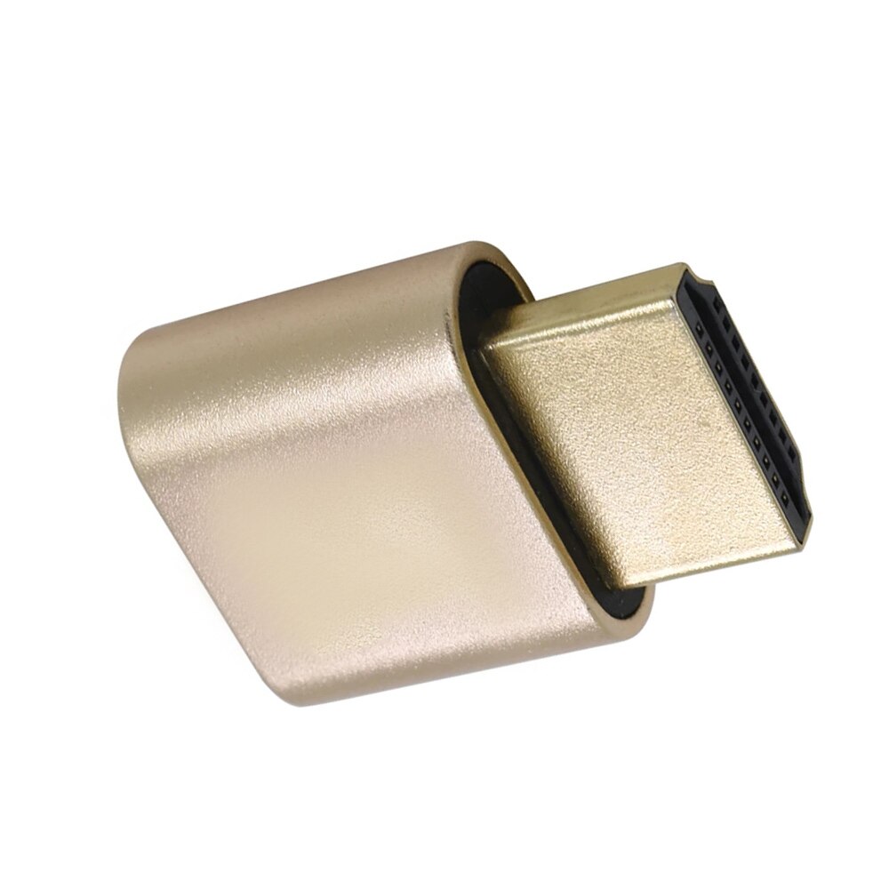 Puerto de pantalla de carga Virtual HDMI Adaptador de pantalla Virtual, conector emulador fantasma sin cabezal 4K