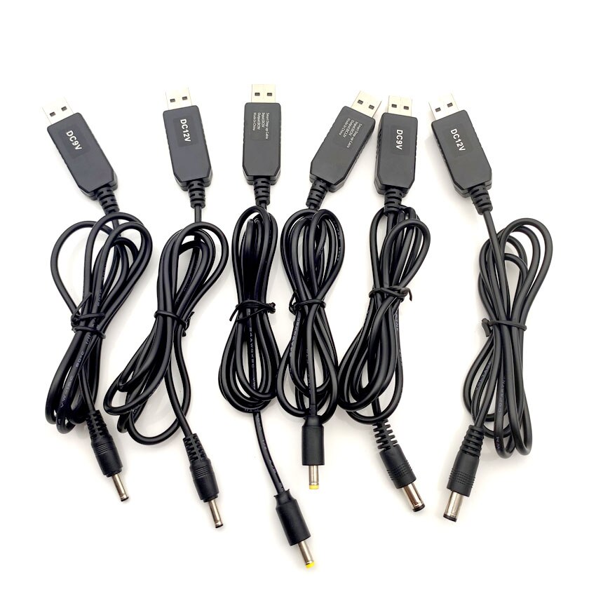 USB Booster Lijn 5V 9V 12V Router Power Conversie Lijn Mobiele Stroomvoorziening USB Aansluiting Booster DC Circulaire Gat