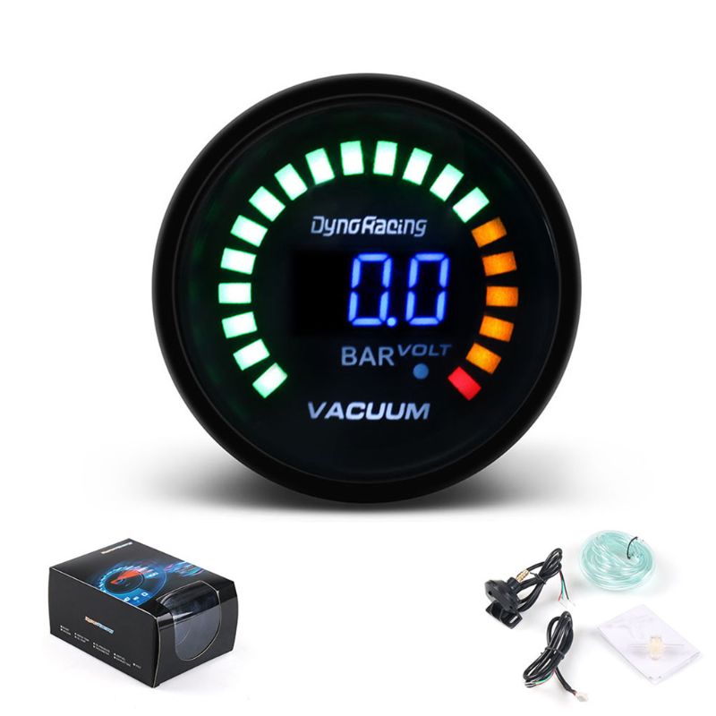 2 " 52mm universal bil vakuummåler bar meter 12v blå digital led trykmåler  x4yd
