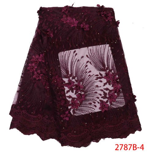 Tissu africain en dentelle, Tulle de , broderie française,: Picture 4