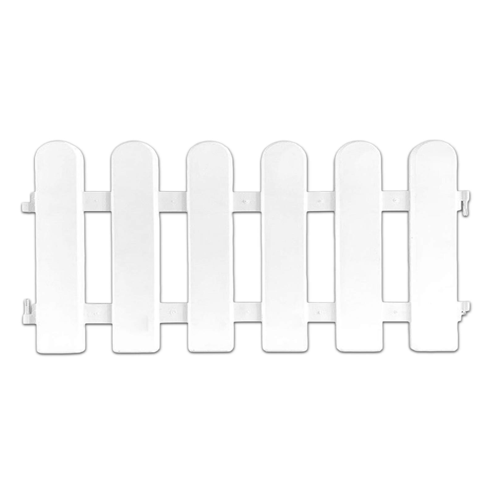 Outdoor Garden Fence DIY Picket Fence Easy To Install Plant Flower Potted Landscape White Garden Decor: White 50x30cm