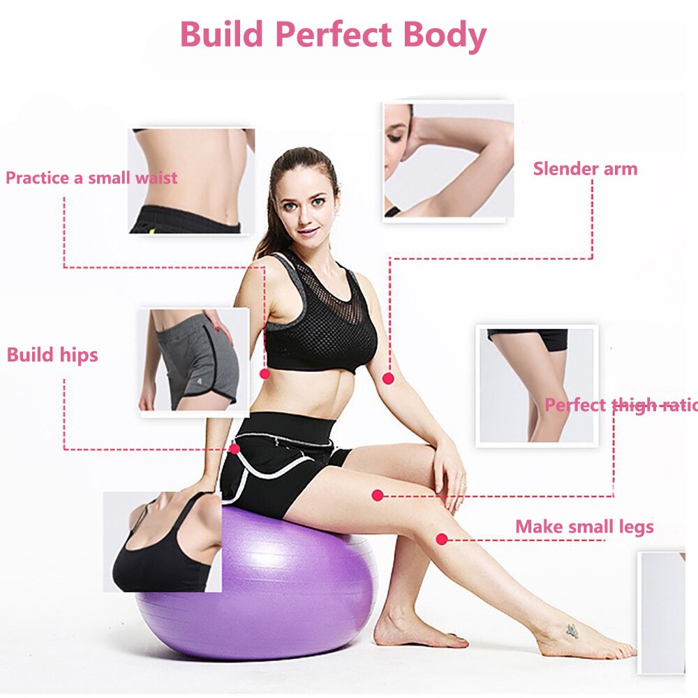 PVC a prova di Esplosione Sfera di Yoga di pelota pilates Fitness Massaggio Equilibrio Esercizio di Allenamento di Ginnastica Trainer Palla 55 CENTIMETRI 65 CENTIMETRI 75 CENTIMETRI della Nave di Goccia