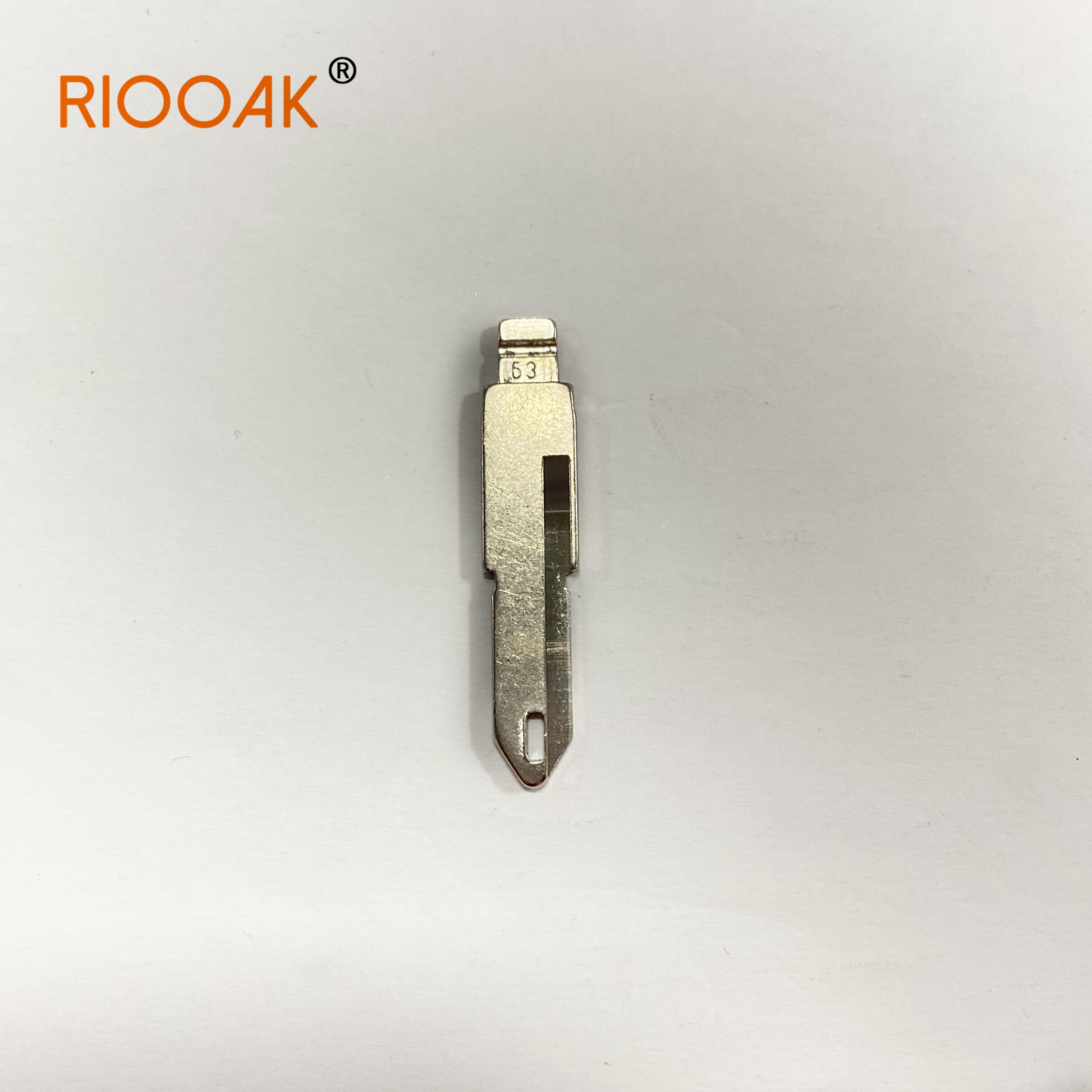 Riooak 10Pcs Lishi NE73 #53 Kd Remote Key Blade Leeg Voor Renault Peugeot 206 207 Citroen C2 NO.53 auto Flip Key Vervanging Deel