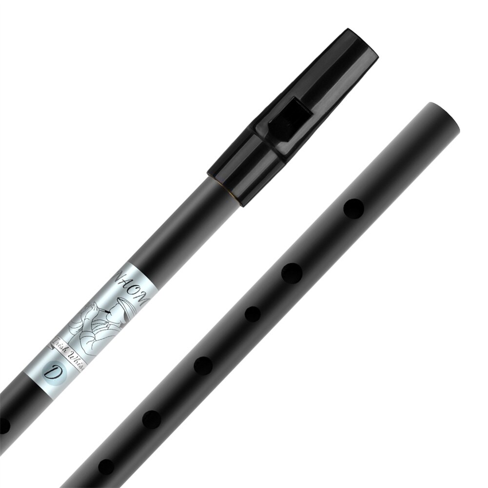 Gold/Silver Flute 6 Holes C/D Key Flute Irish Whistle Musical Instrument Aluminum Alloy Whistle Flute For Beginners Folk Music