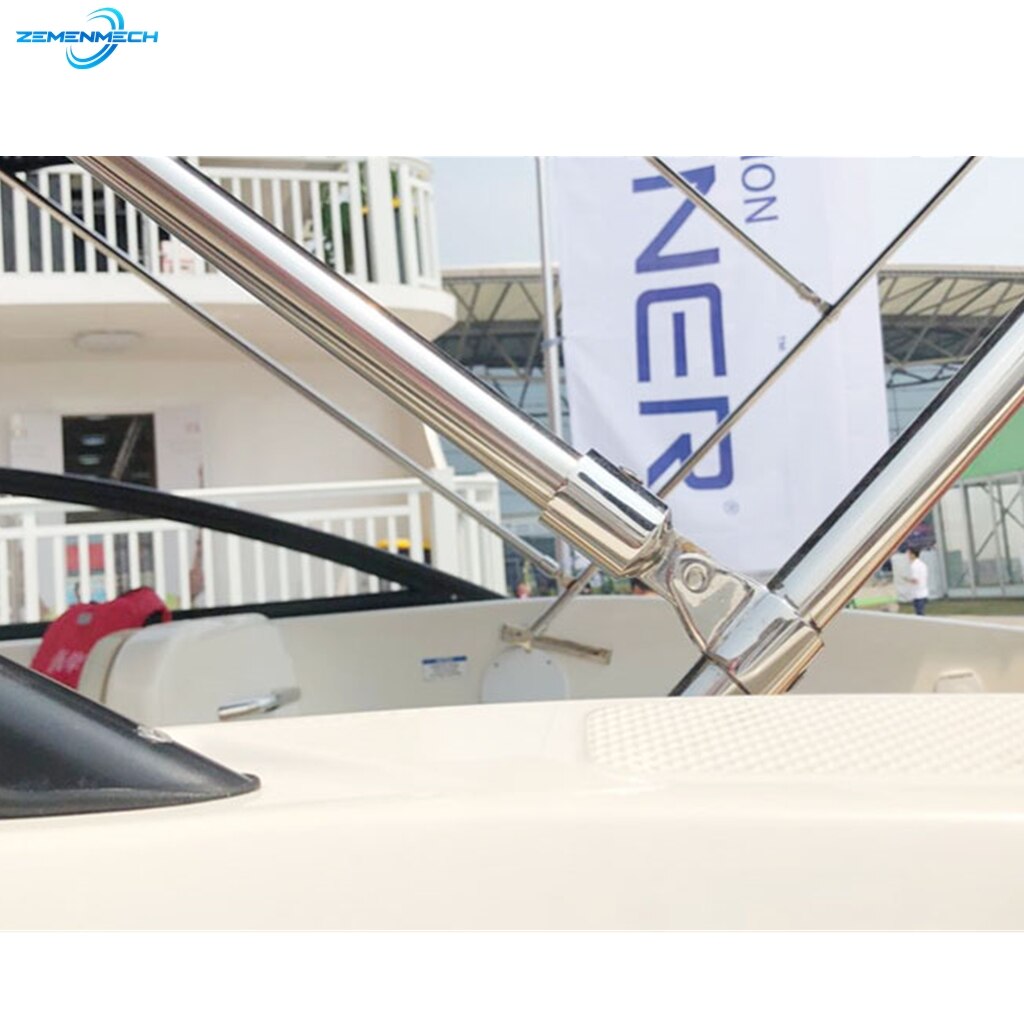 Accesorios para barcos, acero inoxidable 316 marinas de conjunto de herramientas, conjunto de bisagra de cubierta, mandíbula deslizante, ajuste de extremo de ojo, Bimini, 3 arcos, Universal, 12 Uds.