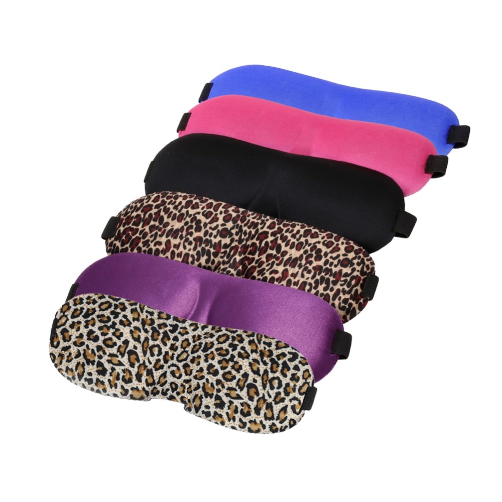 3D soft eye Mask Sponge Cover Blinder travel sleep aid relax shade Blindfold 5 Colors