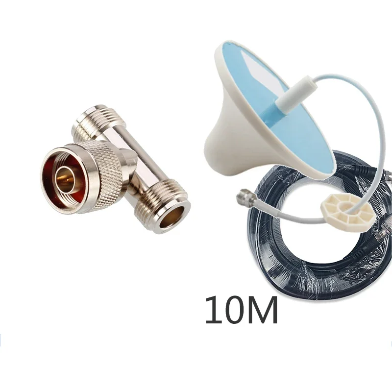 Mobilfunkverstärker 2-Wege-Teiler 698 ~ 2700 MHz Splitter mit Antenne für 2G 3G 4G praktisch-Signalverstärker Verstärker: UK Stecker