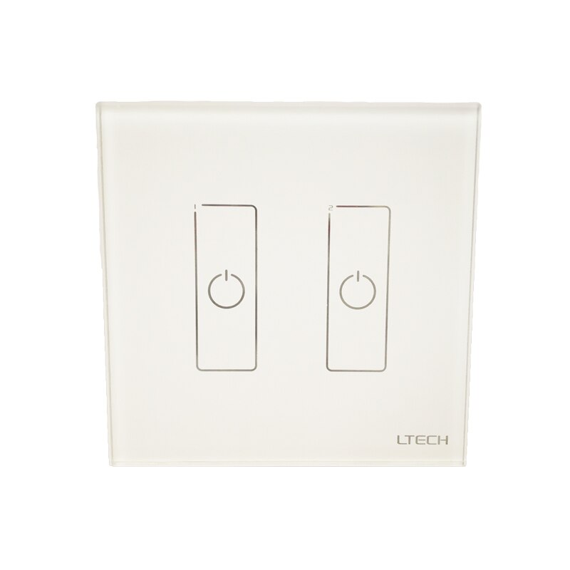 DALI Dimmer EDA2 Wall Mount Touch Panel 2 Channel On/Off Switch Dimmer LED Controller DALI Signal Driver for LED Light