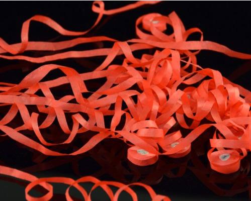 20 stks/pak Gooi Streamers (Rood, 16 Strengen) papier Spider Zijde Spider Draad Klassieke Goocheltrucs Podium Accessoires Spider Pen