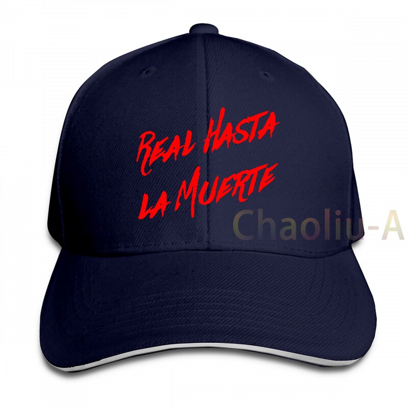 Reale Hasta La Muerte Anuel AA Album Adulto Fan Concerto Formato berretto da Baseball uomo donna Trucker Cappelli di modo cappuccio regolabile: 1-Navy