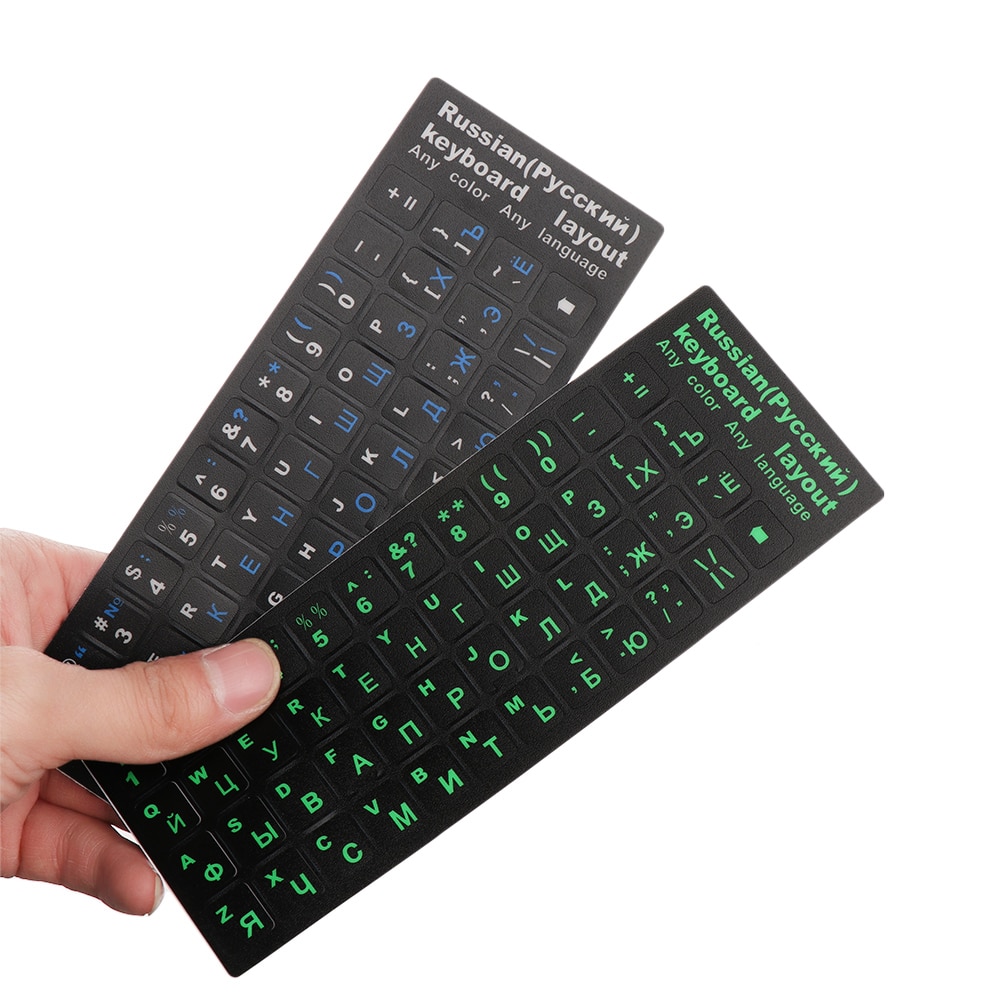1PC Ultra-thin Russian Letters Keyboard Stickers Frosted PVC for Notebook Computer Desktop Keyboards Keypad Laptop Accessories