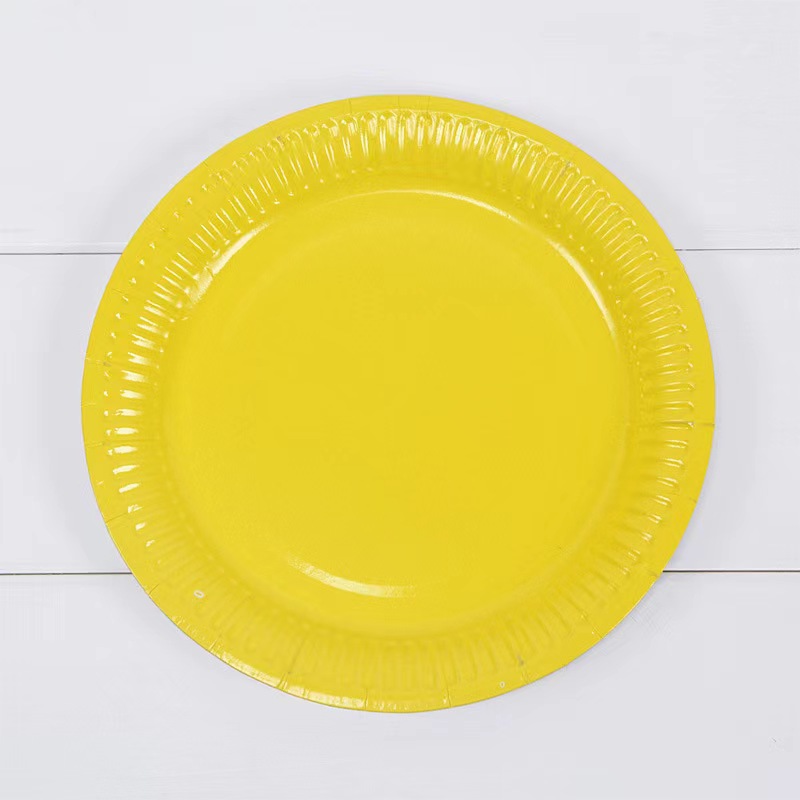 Solid Disposable Tableware Set, Party Supplies, Paper Plates, Wedding, Birthday Party Decor, Adult Favor, Black, Green, Blue,