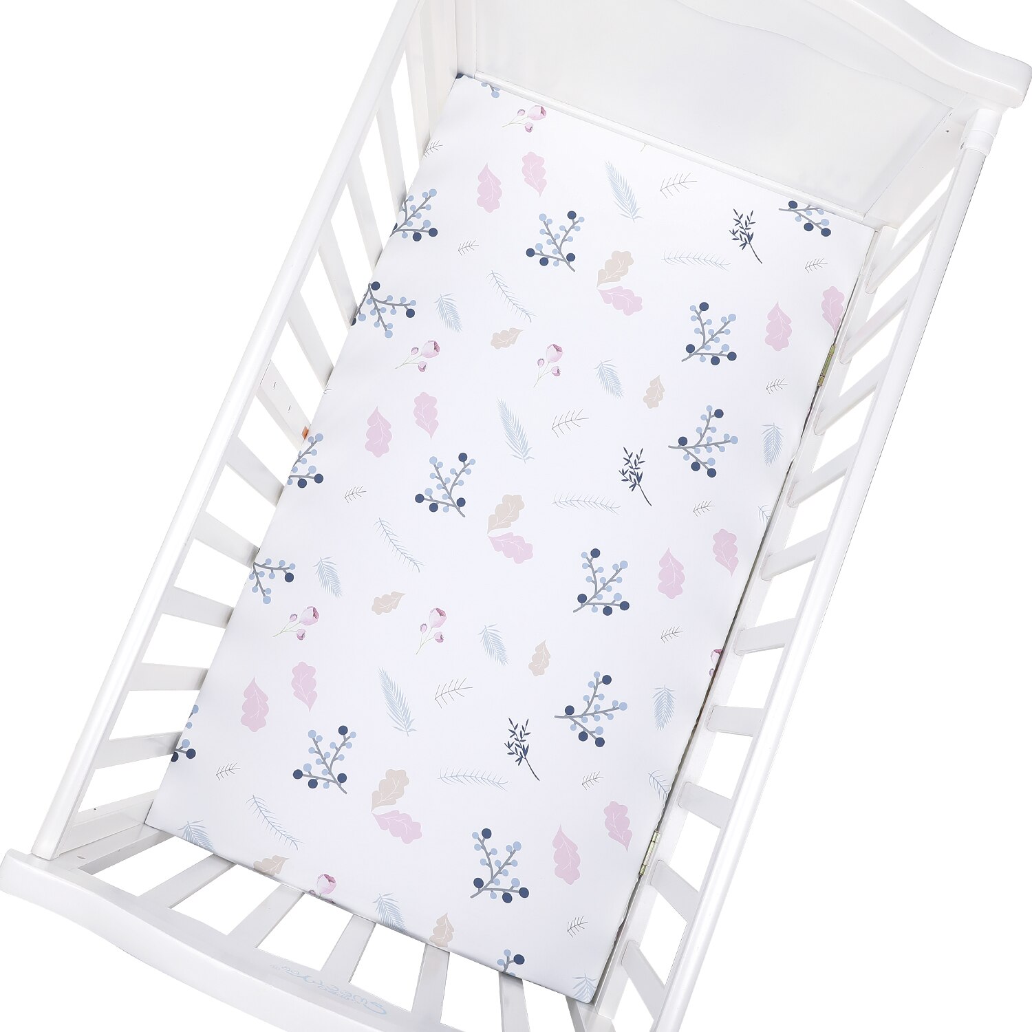 130*70cm babyseng barneseng laken madrasstrekk muslin tre hjem tekstil laken dekker beskytter krybbe laken sengetøy: Zld 0003