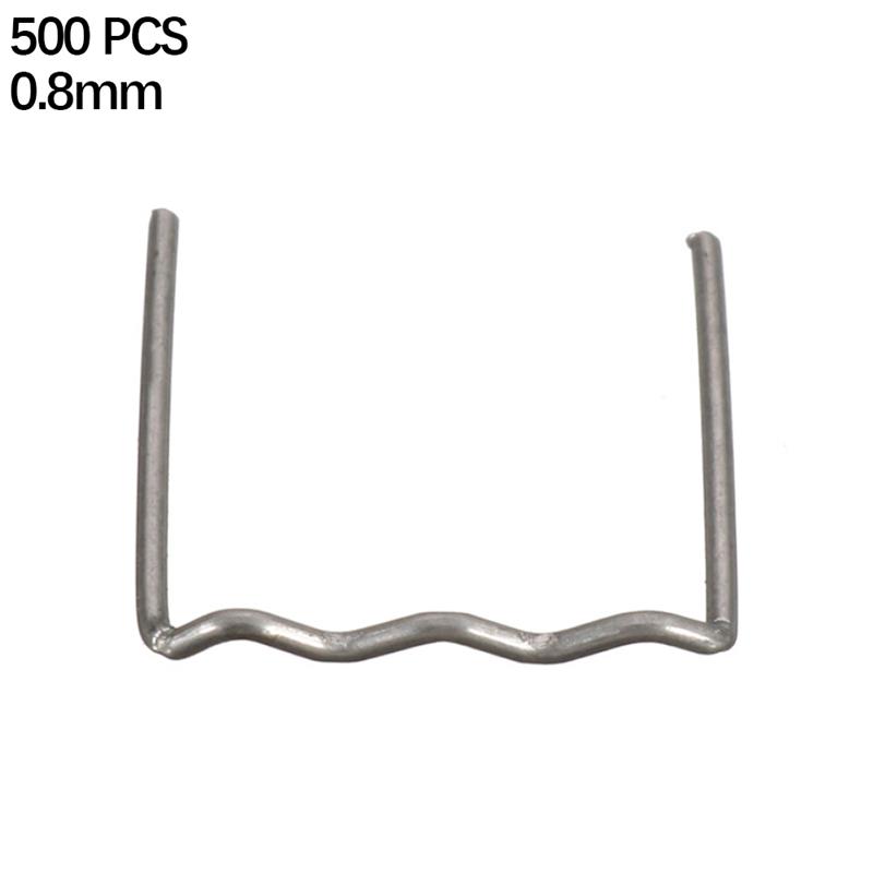 500 stk stifter plast sveise reparasjonsmaskin 0.6/0.8mm rustfritt stål s/m/v/wave for bilverktøy støtfanger nylon sveiseverktøy: 0.8mm