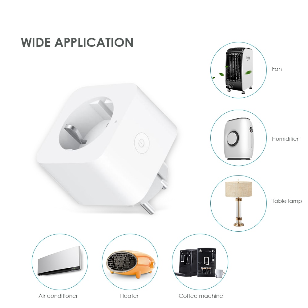 Original Xiaomi Mijia Smart Socket Zigbee Remote Control EU Plug Time Switch Works with Google assistant Alexa