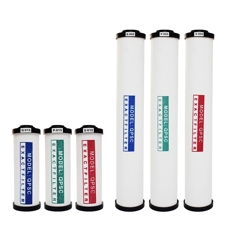 QPS 015 024 035 060 090 120 150 Filtro de repuesto para compresor de aire Accesorios Filtro de precisión de aire comprimido Secador Q015 P024