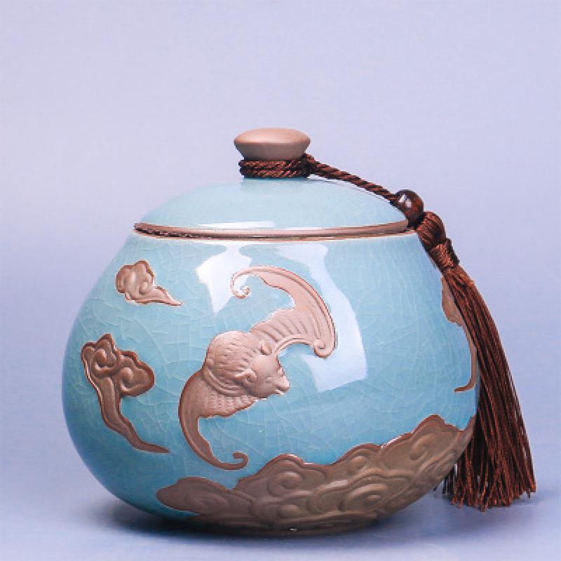 Chinese stijl keramiek theebussen theedoos pot opberghouder chinese kungfu bus theeservies accessoires thuiskantoor theeservies