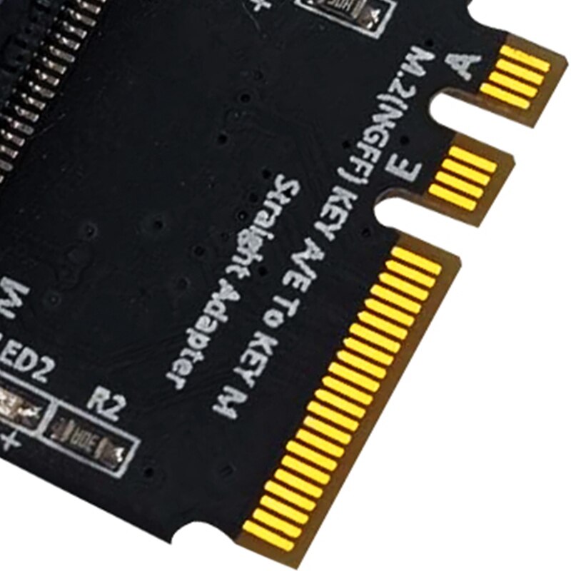 M.2 Ngff Nvme Ssd M.2 Sleutel Een/E Convert Adapter Card Verticale Installatie Ondersteuning 2280 Type Ssd Voor air