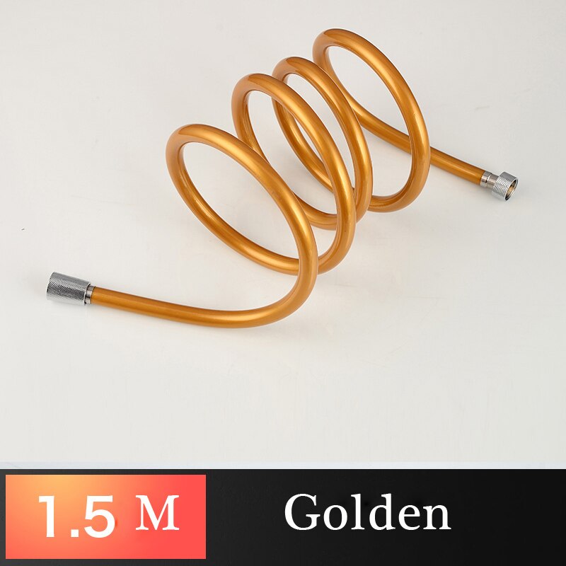 1.5m = 59 &quot; badeværelse udskiftning bruseslange håndbruser udskiftning fleksibel slange/rør sort bronze vandhane slangerør: Pvc orange