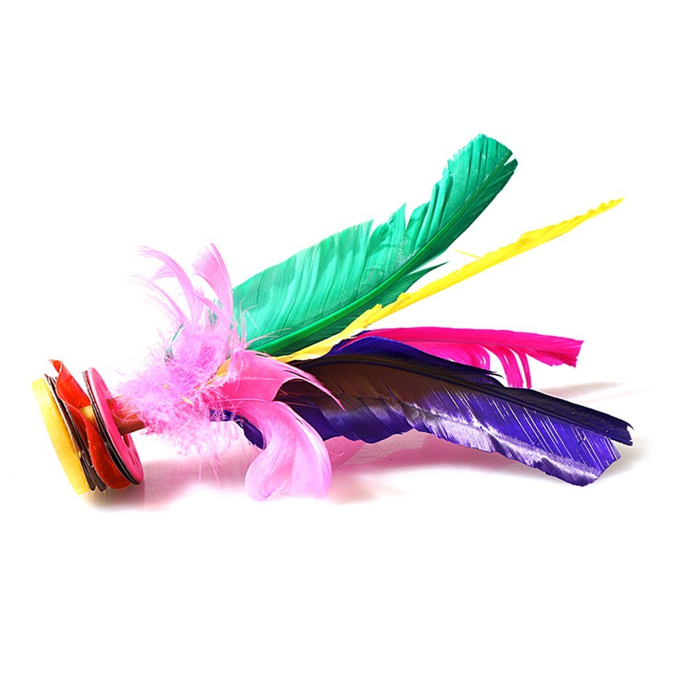 1Pc Colorful Chinese Jianzi Feather Kicking Shuttlecocks Foot Exercise Sports Game