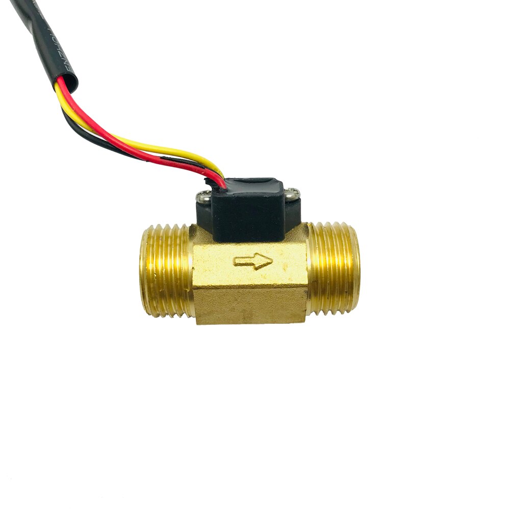 Water US211M Digital Water Flow Meter Hall Water Flow Sensor Reader with Brass USC-HS21TI 1-30L/min hall water flowmeter