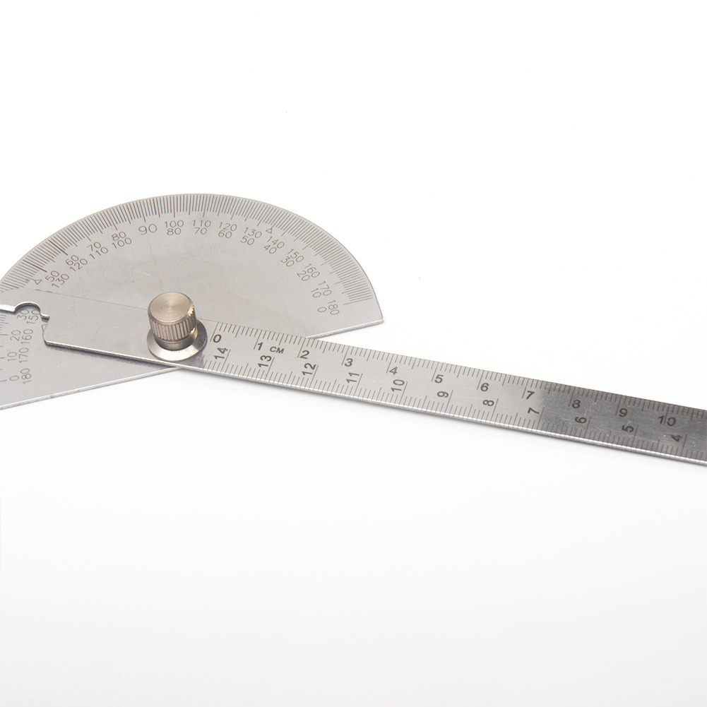 14.5cm 180 Degree Practical Protractor Angle Finder Ruler Stainless Steel Caliper Measuring Tools Woodworking