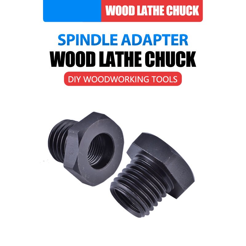 Thread Adapter For Wood Turning Lathe Chuck Screw Thread Spindle, Woodworking Conversion Accessories