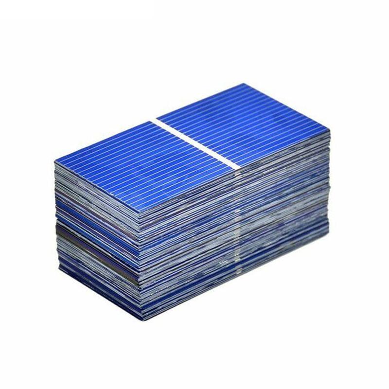 100 stk wafer polykrystallinske solpaneler 0.252-0.253 w til diy solbræt