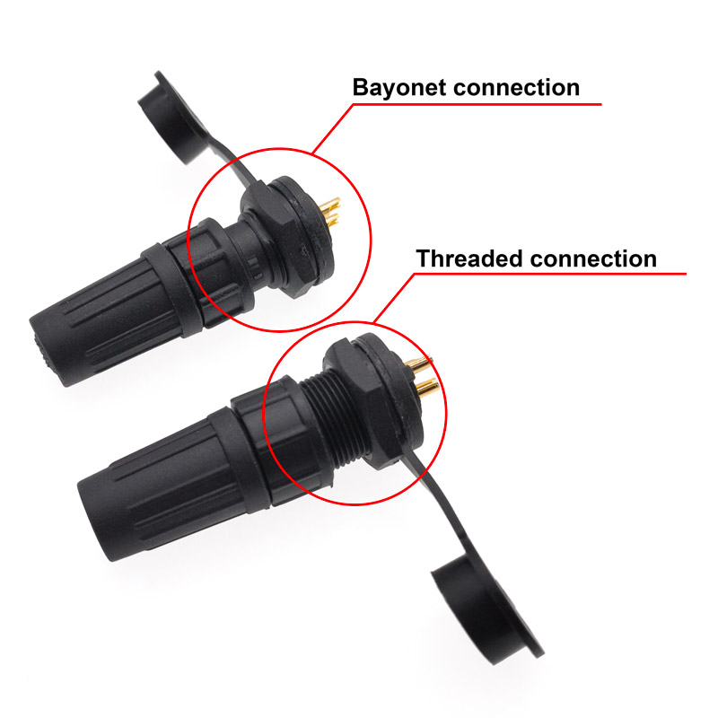 Waterproof connector plastic plug socket IP67 PY07 Z108 butt connector 2pin 3pin 4pin 5pin 6pin 7pin 8pins